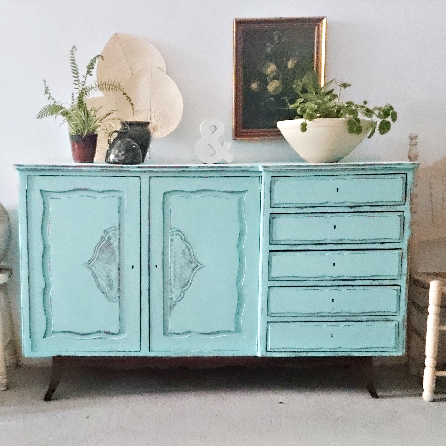 7 ideas originales muebles para lavabos dobles hechos con aparadores